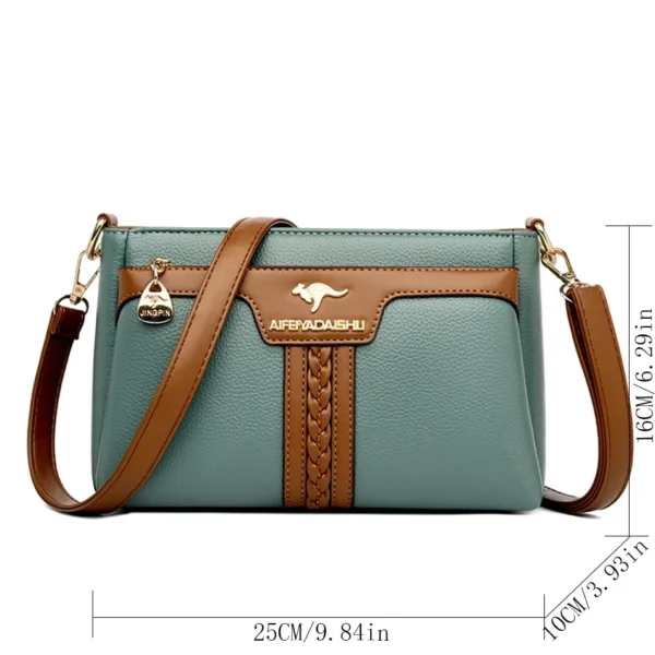 New High Quality Leather Shoulder Messenger Sac Fashion Brand Croosbody Bags Women Bags Luxury Designer Purses Shoulder Bags Sac - Image 4