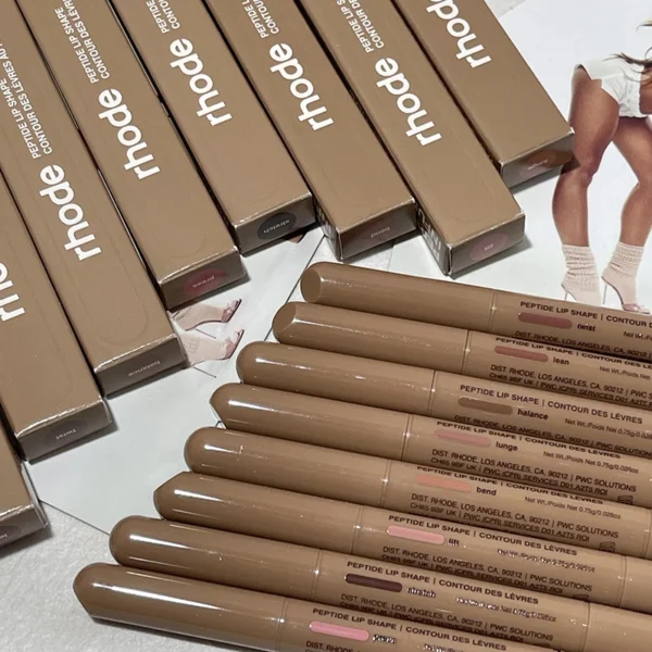 Skin Peptide Lip Shape Pen Rhode Lip Liner Long Lasting Lip Tint Pencil Pen Makeup Lipstick Powder Blusher Gloss Rouge Makeup