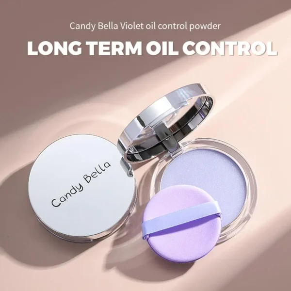 Lavender Makeup Powder With Puff Long-lasting Natural Nude Makeup Oil Control Setting Powder Smooth Effect Soft Finishing Powder - Image 6
