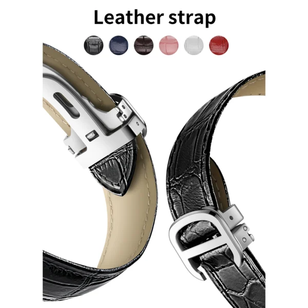 Aiweile New Fashion AW28 Smart Watch For Men Women's Wristwatch Connected Watch Steel Leather Strap Bluetooth Calls For Gift - Image 4