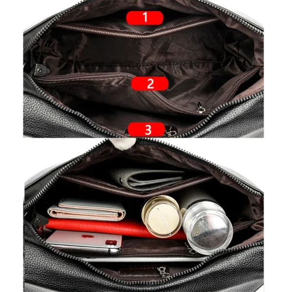 Leather Casual Crossbody Bags for Women 2024 Ladies Luxury Designer Handbag High Quality Shoulder Bag Sac Cross Body Bag Woman - Image 6