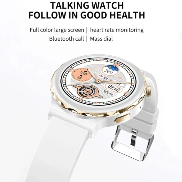 2024 For Huawei ECG+PPG Fashion Smart Watch Women Heart Rate Monitoring Waterproof Bluetooth Call Smart Watch Ladies For GT3 PRO - Image 3