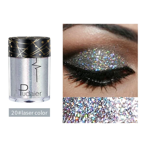 1 pcs Pudaier monochrome eyeshadow,Glitter eyeshadow - perfect for party, stage makeup, everyday - Image 2