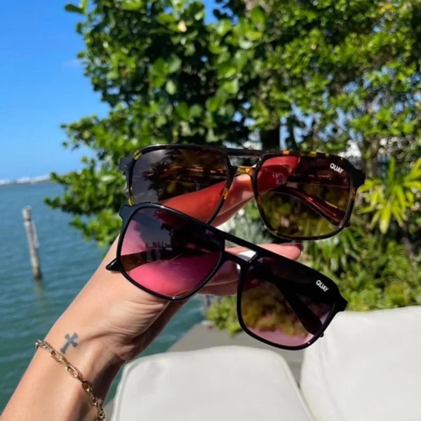 Oversized Mirror Women Sun Glasses for Women/Men Quay On the Fly Sunglasses Shades Gafas UV400 Fashion Sunglasses Women - Image 3