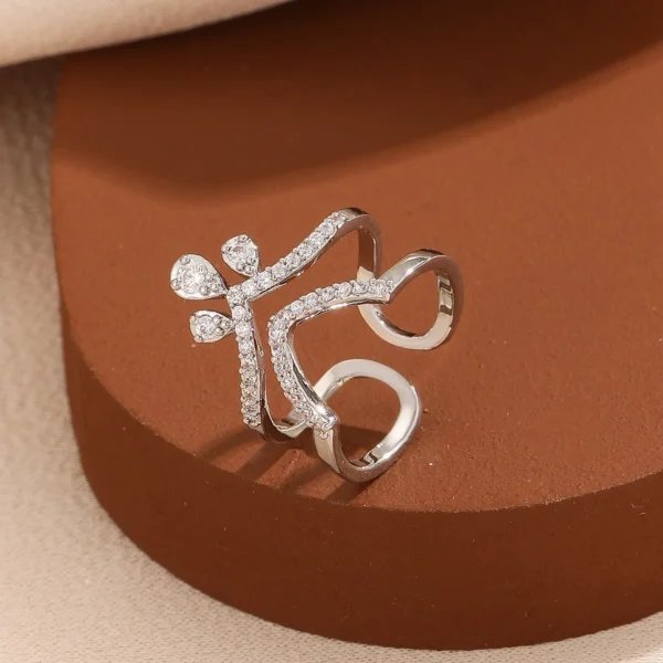 High-end Hot-selling Micro-inlaid Zircon Open Nail Art Wearable Nail for Women Niche Light Luxury Design Versatile Accessories - Image 6