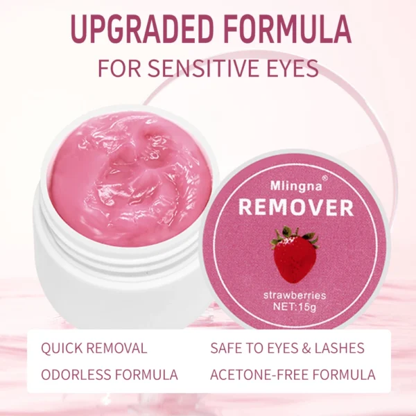 15g Eyelash Glue Lash Extensions Remover Cream Korea Professional Makeup Tools Lash Glue Remover Cream for Eyelash Extension - Image 4
