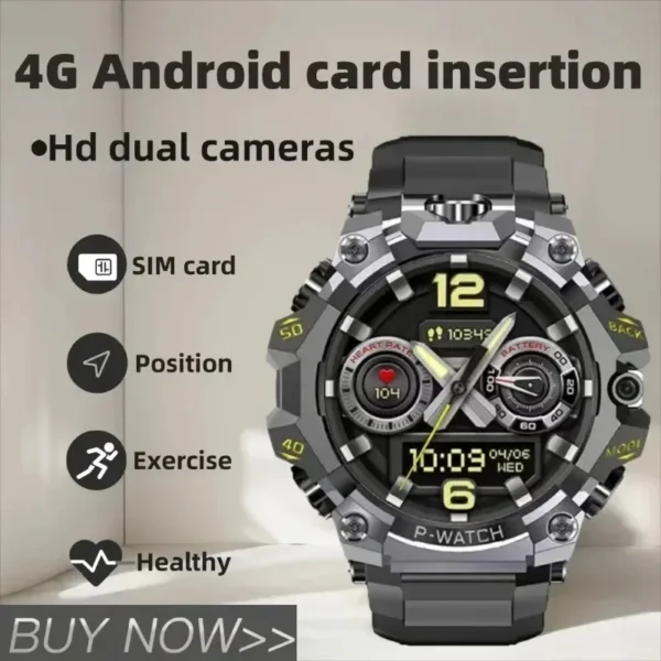 Watch 5g Full Netcom Smartwatch 1.5 inch Amoled HD Screen inset 4g/5g Sim Card GPS WIFI IP68 Waterproof Swimming Smart Watch - Image 3