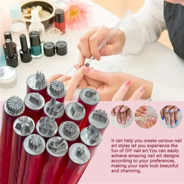 4/6/10pcs Nail Art Flowers&Butterfly Stamp Pen Set for Nail Assorted Patterns DIY Art Stamping Tool for Women Beauty Accessories - Image 2