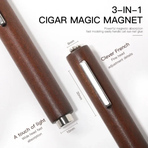 3/1Pcs 3 IN 1 3D Cat Eye Strong Magnet Rod Multi-function Nail Art Tools UV LED Gel Polish Magic Effect Manicure Accessories - Image 4