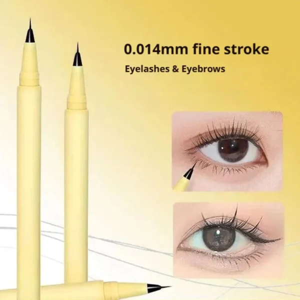 Liquid Eyeliner Pen Nude Eye Liner Eyeshadow Stick Under Eyes Highlighter Contour Brighten Smudge-Proof Lying Silkworm Pencil - Image 3