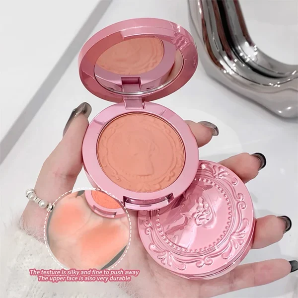 Three dimensional relief mist Color blush natural tender delicate hold makeup low saturation female blush cream - Image 2