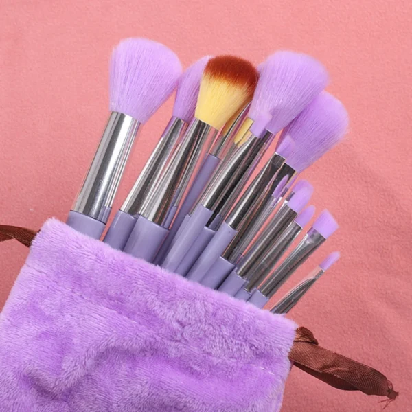 13pcs Makeup Brushes Set Eye Shadow Foundation Women Cosmetic Brush Eyeshadow Blush Beauty Soft Make Up Tools Bag - Image 4