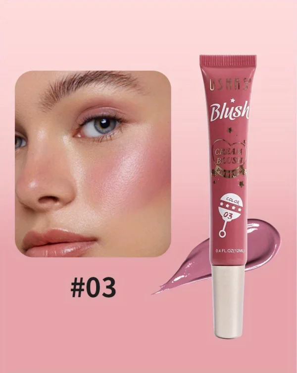 4-color Multifunctional Liquid Blush Waterproof Long Lasting Eye Shadow Lip Cheek Dual-purpose Blush Stick Makeup Cosmetics. - Image 6