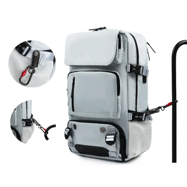 XOKY Large Travel Backpack Boardable Backpack USB Charging Waterproof Outdoor Travel Backpack independent shoe compartment 8102 - Image 2