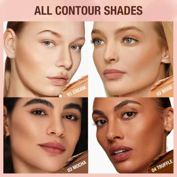 O.TWO.O Contour Stick Cream Long-wear Lightweight Brighten Stick Easy to Sculpt Face Concealer Bronzer Contouring Makeup Pen - Image 4