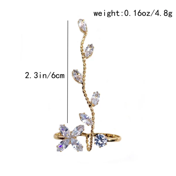 1pc Exquisite Zircon Foot Ring With Copper Inlay For Summer Women's Sexy Beach Accessories - Image 6