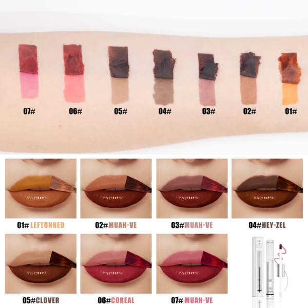 QIC Waterproof Lip Liner Peel Off Tattoo Lipgloss Long Lasting Matte Lip Tint Brown Contour Tear-off Lips Stain Cosmetic - Image 5