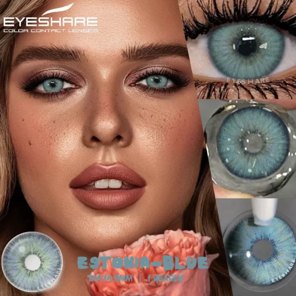 EYESHARE 1 Pair Color Contact Lenses for Eyes Gray Contact Lenses Eyes Blue Eye Lens Black Contacts Yearly Cosmetic Green Lenses - Image 4