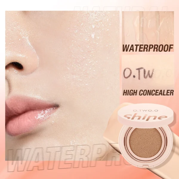 O.TWO.O 2pcs Face Makeup Set Primer Air Cushion BB Cream Invisible Oil-control Pore Soft Focus Long-lasting Brightskin Cosmetics - Image 6