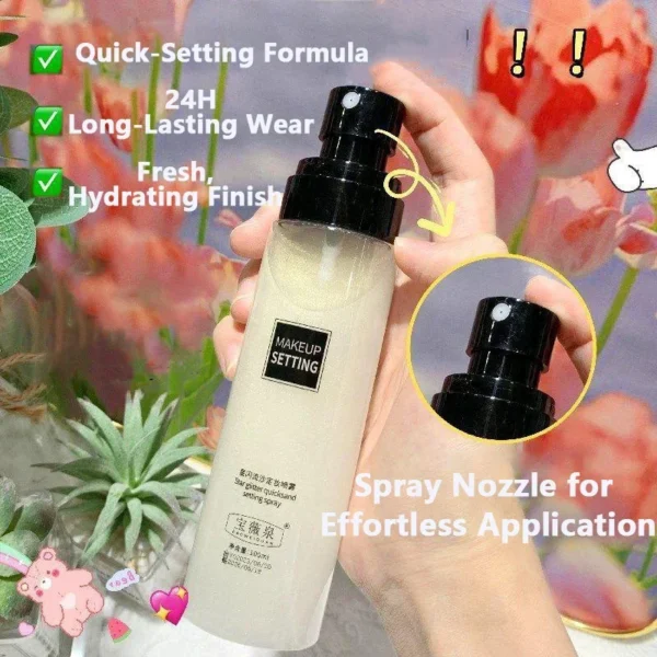 Makeup Fixer Spray Waterproof Sweatproof Long Lasting Oil Control Hydrating Makeup Fixing Setting Spray Cosmetics - Image 4