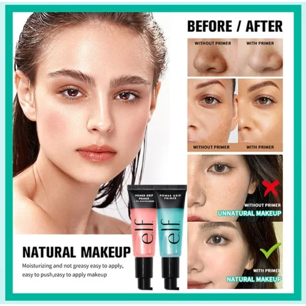 24ml Highly Moisturizing Makeup Base Gel Isolation Primer for Dry Skin Refreshing Easy to Absorb No Powder Stuck Natural Makeup - Image 5