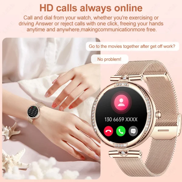 LIGE Smart Watch Women Bluetooth Call HeartRate Blood Pressure Monitoring Smartwatches Waterproof Men Smartwatch For IOS Android - Image 2