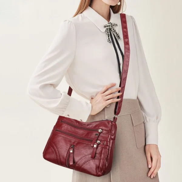 Top Selling Women Messenger Bags Matching-all Leather Feeling PU Shoulder Bags Fashion Gift for Girls & Middle Aged Female Sac - Image 4