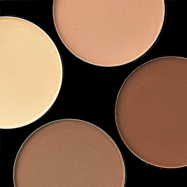 6 Colors Highlight Contouring Powder Palette Face Shadow Contouring Powder Makeup Palette With Brush Face Bronzer Color Correcti - Image 2