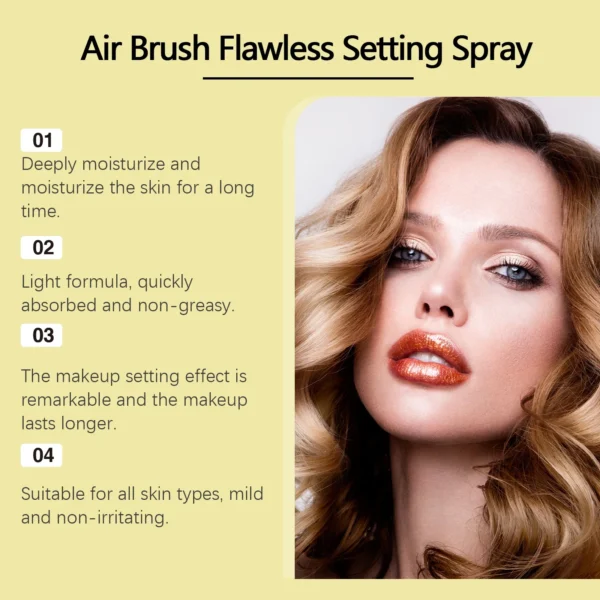 Moisturizing Setting Spray Face Make up Waterproof Lasting Matte Natural Refreshing Oil Control Foundation Makeup Fixer Spray - Image 2