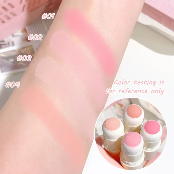 Cloud Soft Matte Blush Stick for a vibrant, brightening, natural bare makeup look, enhancing flawless skin tone - Image 5