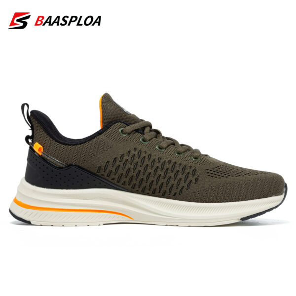 Baasploa Men's Lightweight Mesh Running Shoes - Breathable Outdoor Sports Sneakers for Gym, Jogging, Tennis - Comfortable Cushioning and Support - Image 9