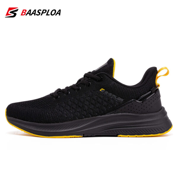 Baasploa Men's Lightweight Mesh Running Shoes - Breathable Outdoor Sports Sneakers for Gym, Jogging, Tennis - Comfortable Cushioning and Support - Image 3