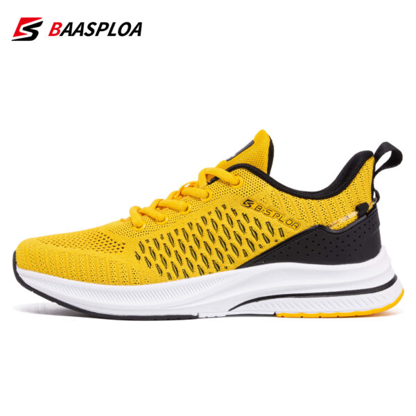 Baasploa Men's Lightweight Mesh Running Shoes - Breathable Outdoor Sports Sneakers for Gym, Jogging, Tennis - Comfortable Cushioning and Support - Image 5