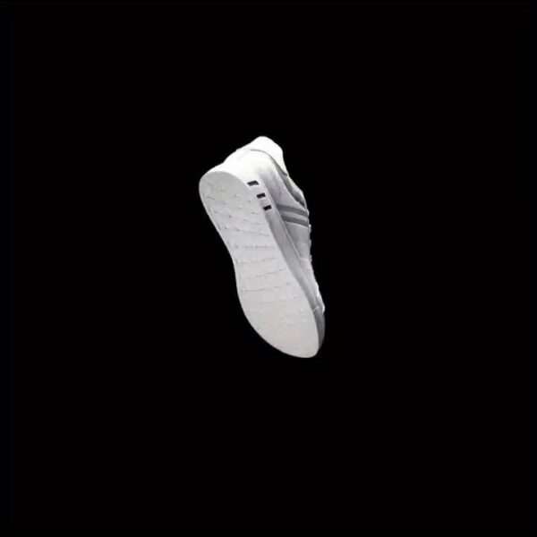 KOONEXY Men's Low-Top Casual Sneakers - White with Striped Accents, Breathable Fabric Lining & Cushioned Comfort for All-Season Outdoor Sports & Casual Attire, Sleek Shoe Design, Durable Traction Footwear, Minimalist Style, Quality Construction, Daily Wear - Image 11