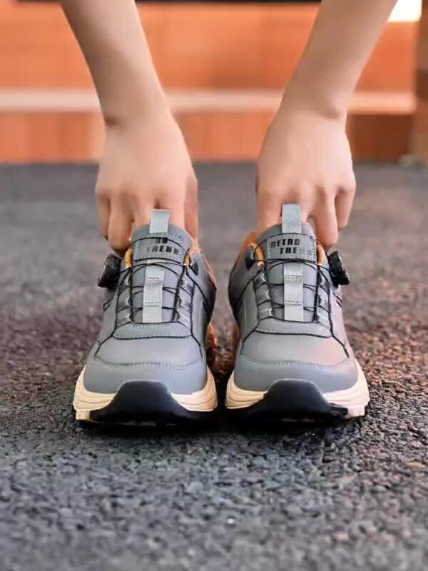 Men's Fashionable Sneakers with Rotary Closure - Casual, Sporty Design, Non-Slip Durable Sole, Shock-Absorbing Athletic Footwear for All Seasons - Image 11