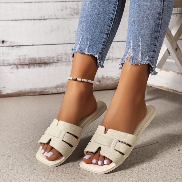 Women'S Lightweight EVA Slide Sandals - Adjustable Strap, Open-Toe Design for Indoor/Outdoor Use, Casual Beach & Pool Slippers, Indoor Slippers | Adjustable Sandals | EVA Sandals - Image 2