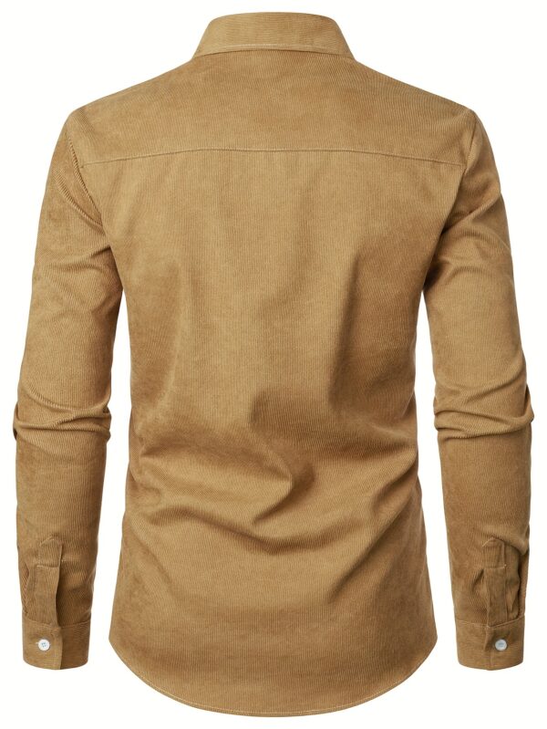 Men's Lapel Shirt, Casual Button Up Long Sleeve Shirt For Summer Fall Business - Image 10