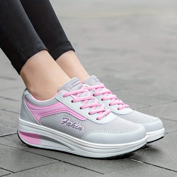 Fashion Walking Shoes For Women, Shock Absorption Wedge Sneakers, Breathable Outdoor Casual Sneakers - Image 13