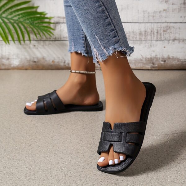 Women'S Lightweight EVA Slide Sandals - Adjustable Strap, Open-Toe Design for Indoor/Outdoor Use, Casual Beach & Pool Slippers, Indoor Slippers | Adjustable Sandals | EVA Sandals - Image 5