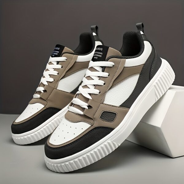 Men'S Stylish High-Top Sneakers - Comfortable Lace-Up with Round Toe, Durable EVA Sole, Ideal for Outdoor Activities, Casual Sports Shoes|Stylish HighTop Sneakers|Laceup Construction