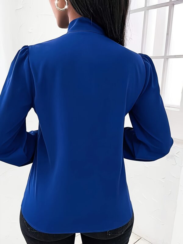 Graceful Bow Tie Blouse - Image 2