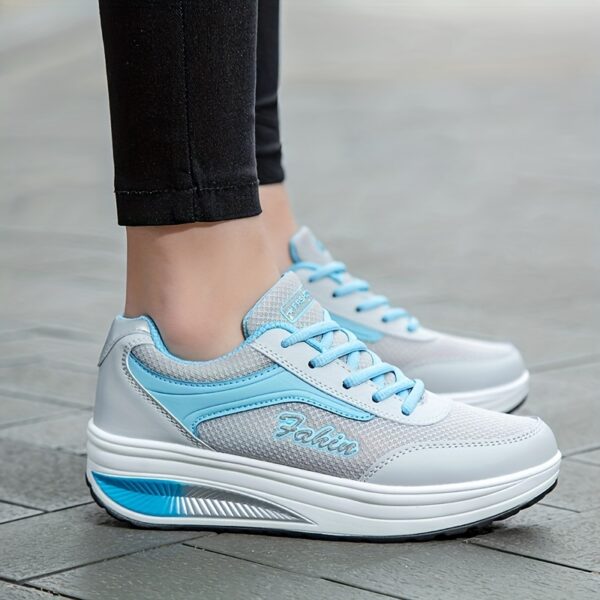 Fashion Walking Shoes For Women, Shock Absorption Wedge Sneakers, Breathable Outdoor Casual Sneakers - Image 10