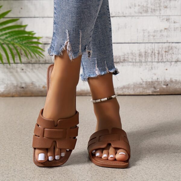 Women'S Lightweight EVA Slide Sandals - Adjustable Strap, Open-Toe Design for Indoor/Outdoor Use, Casual Beach & Pool Slippers, Indoor Slippers | Adjustable Sandals | EVA Sandals