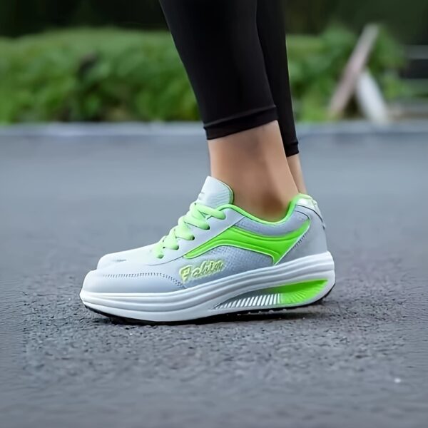 Fashion Walking Shoes For Women, Shock Absorption Wedge Sneakers, Breathable Outdoor Casual Sneakers - Image 9