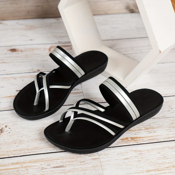 Stylish Soft Comfortable Travel Casual Party Women's Flat Slippers - Image 8