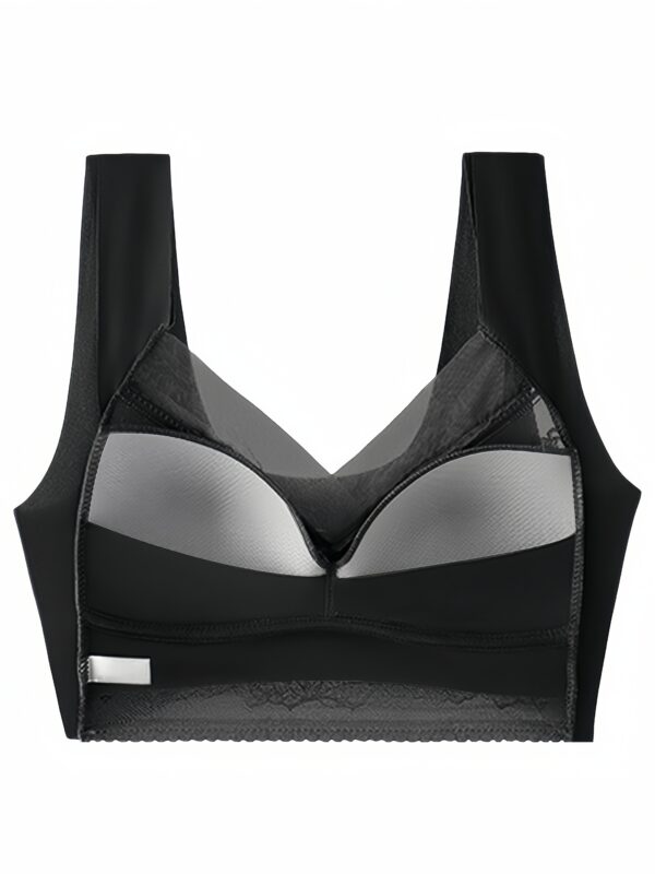 5 Pcs Elegant Floral Lace Wireless Bralette Bra, Comfy & Breathable Full Coverage Push Up Intimates Bra, Women's Lingerie & Underwear - Image 3