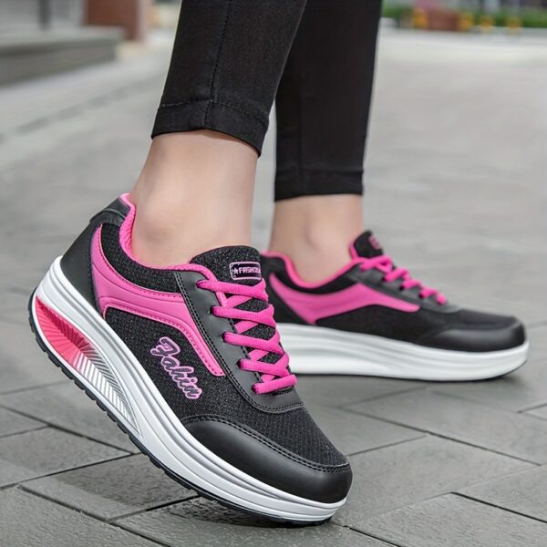 Fashion Walking Shoes For Women, Shock Absorption Wedge Sneakers, Breathable Outdoor Casual Sneakers - Image 12