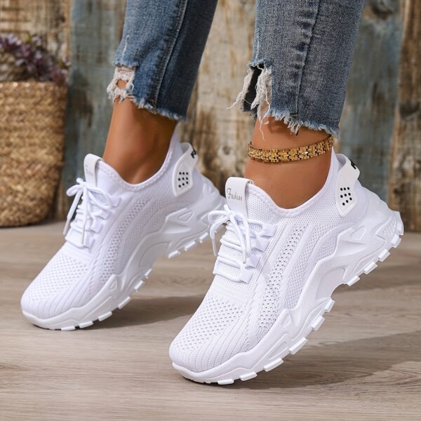 ZOSIVC Cheap womens shoes, Sneakers for women,Slip on shoes for women,White shoes for women, Black shoes for Women Comfortable. Casual Shoes for Beach, Vacation, Camping and Casual Attire, Summer Shoes | Casual Style | Mesh Upper, Ladies Sneakers,That. - Image 3