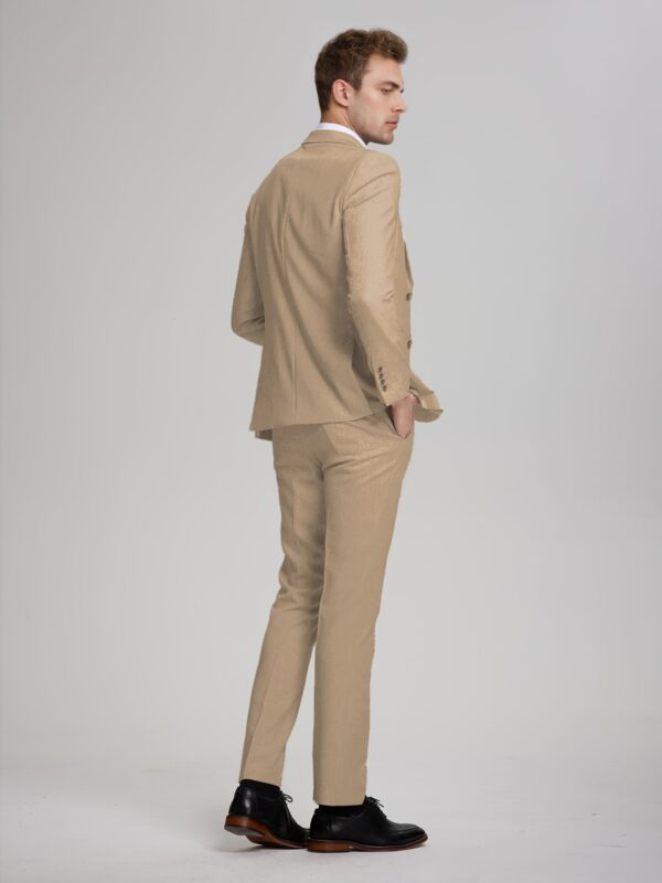 Men'S Cotton And Linen Three-Piece Suit, Two Buttons, Shengxin Fabric, Wash Label, 55% Linen, 45% Cotton - Image 8