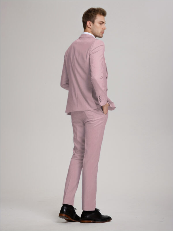 Men'S Cotton And Linen Three-Piece Suit, Two Buttons, Shengxin Fabric, Wash Label, 55% Linen, 45% Cotton - Image 7
